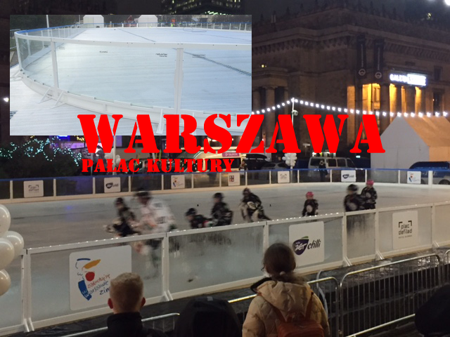 Ice rink at the Palace of Culture and Science in Warsaw